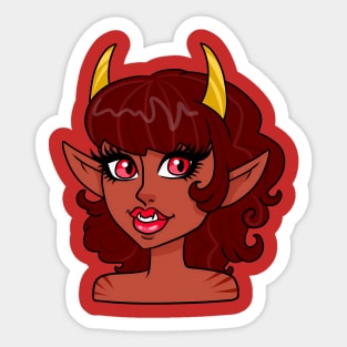 Ruby Eyed Succubus Sticker